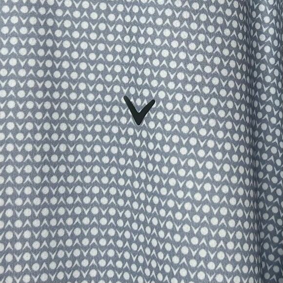 Callaway Gray Golf Polo Shirt Size XXL Opti Dri Performance Golf Ball Print - Picture 5 of 10